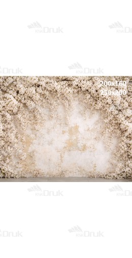 Tło fotograficzne „Kwiatowa ściana w stylu vintage – jasna wiosna” | 3777